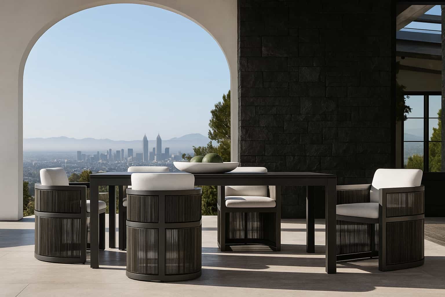 Set dining Bari cu 6 scaune — setul complet